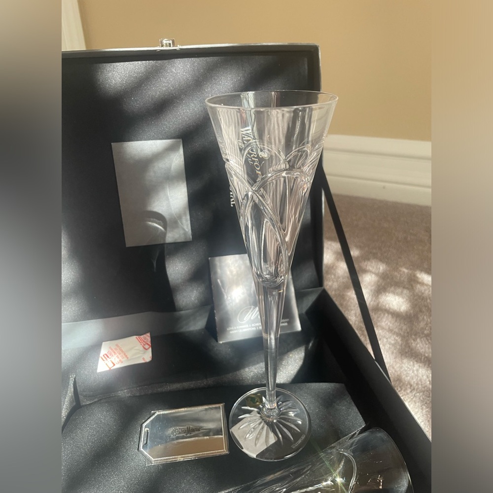 Waterford Champaign flutes. Perfect condition.